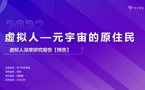 虚拟人元宇宙的原住民深度研究报告