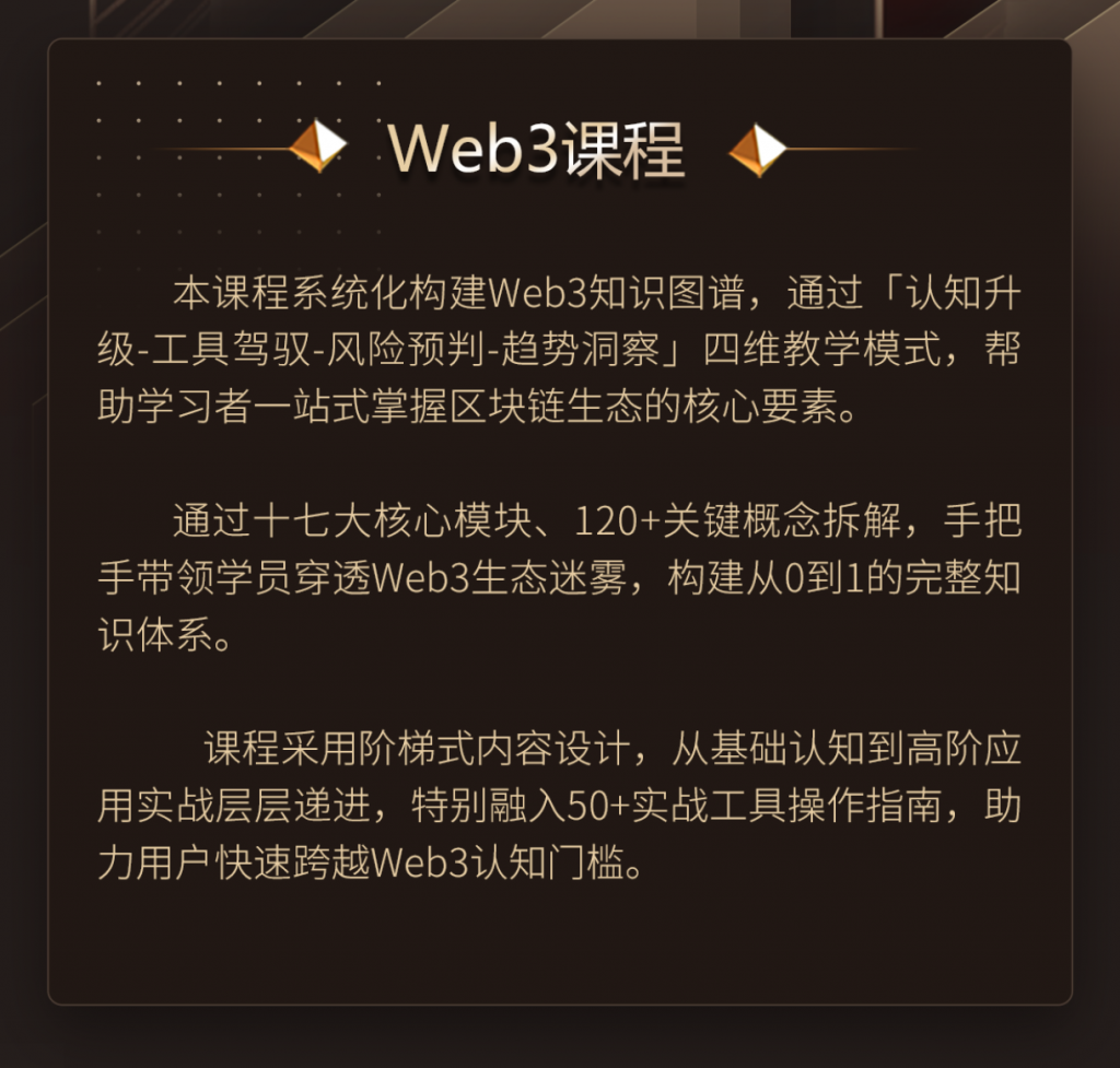 精选｜视频课程：《从入门到精通Web3实战视频课》