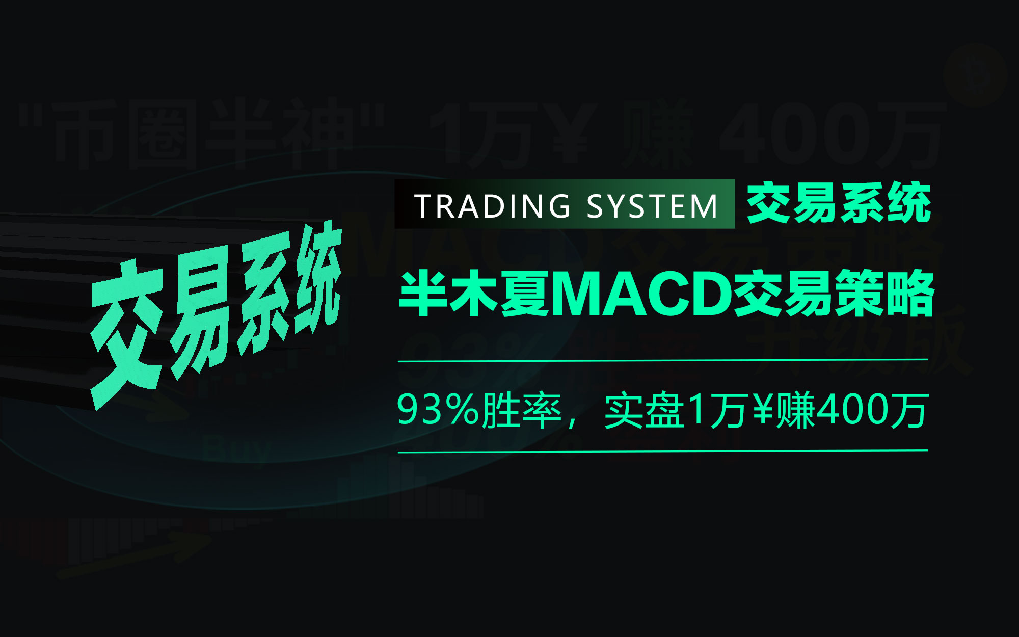 第1集｜【币圈半神】半木夏MACD交易策略—93%胜率，实盘1万¥赚400万_LDNews