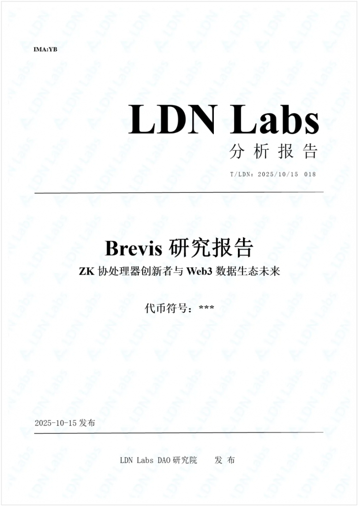研报｜Brevis研究报告——ZK协处理器创新者与Web3数据生态的未来