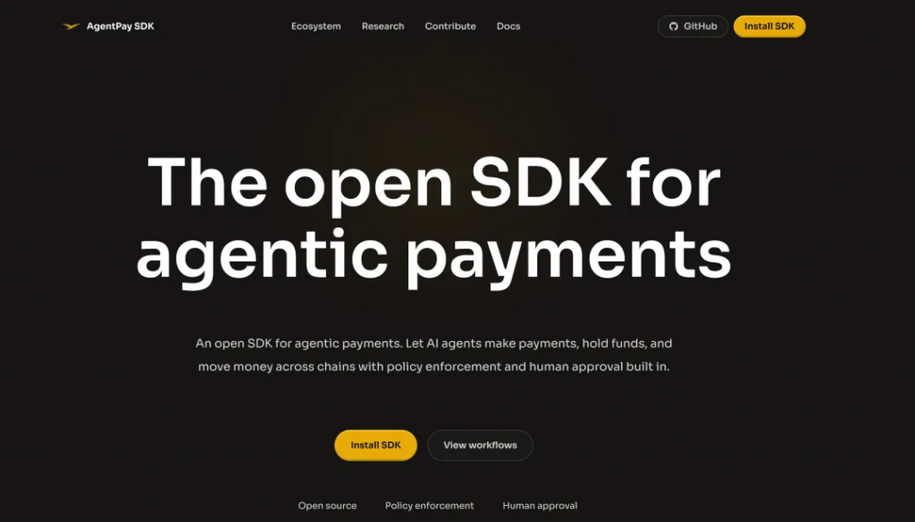 精选|详解WLFI推出AgentPay:一个开源SDK如何重塑智能体经济